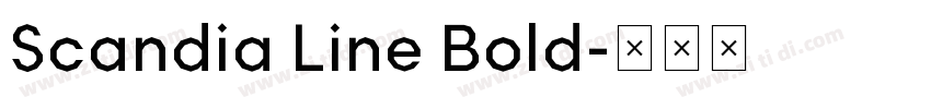 Scandia Line Bold字体转换